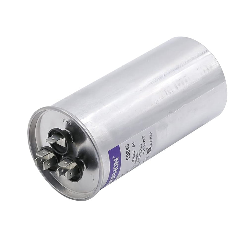 [Australia - AusPower] - CBB65 70/10 uF 70+10 MFD 370V or 440 Volt Dual Run Capacitor Air Conditioner Capacitors for AC Unit Fan Motor Start, Heat Pump, or Condenser Straight Cool 70+10MFD 
