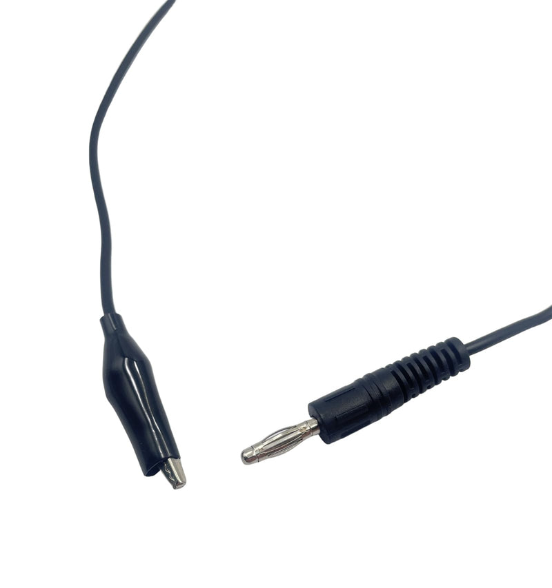[Australia - AusPower] - 4Pcs 4mm Banana Plug to Alligator Clips Test Leads Electrical Crocodile Clip Copper Wire Cable Set 100cm/3.3ft (2pcs Red + 2pcs Black) 