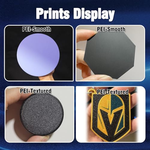 For Bambulab Printing Plate, Black PEI Printing Bed for Bambu Lab A1 X1C P1P P1S X1, Bambulab Filament Carbon Plate, Smooth Texture, 257 x 257 mm, for Bambulab 3D Printer Heated Bed