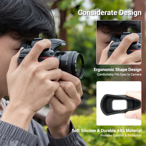 Long Viewfinder Eyecup Eyepiece for Nikon D750 D780 D7500 D7200 D3500 D3400 Nikon DK-20 DK-21 DK-23 DK-25 DK-28 Replacement