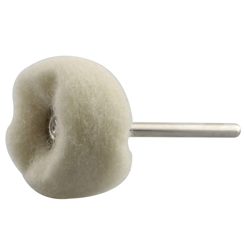 [Australia - AusPower] - 20PCS Polishing Wheel Set Mounted Soft Fine Wool Polishing Buff Wheel 1/8" Shank for Dremel Rotary Tools 