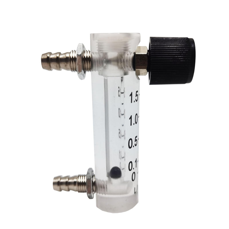 [Australia - AusPower] - Oxygen Flow Meter 0.1-1.5LPM Flowmeter for Fluid Filtration System Oxygen Air Flowmeter Gas Regulator Acylic Flow Meter with Control Valve for Oxygen/Air/Gas 