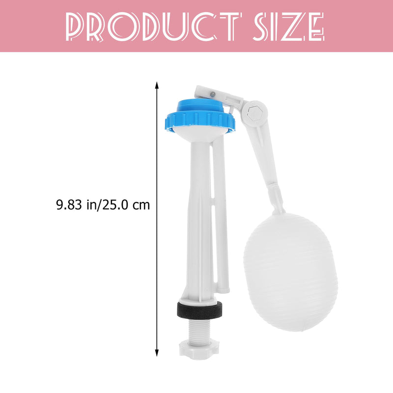 DOITOOL Universal Toilet Fill Valve Replacement Kit - Durable Float Water Inlet Valve for Toilet Tank Repair and Bathroom Accessories 9.84X3.54X2.55In