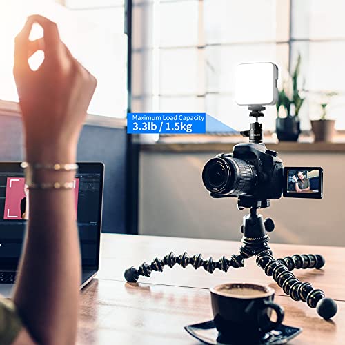 Neewer Mini Ball Head with Cold Shoe & 1/4” Screw, 2 Pack, 360° Swivel 90° Tilt Ballhead Camera Mount Hot Shoe Adapter for Camera, Camcorder, Smartphone, LED Video Light, Microphone, Ring Light, ST17 ST17（2-Pack）