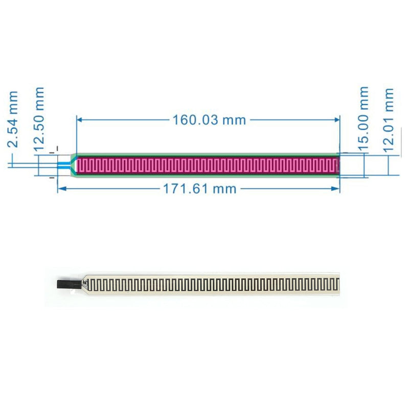 [Australia - AusPower] - FSR408 FA408 FA502 Pressure Sensor Resistance Stress Test Force Sensing Resistor for arduino DIY Kit 