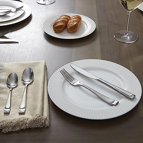 Oneida Moda Teaspoons Silverware Set for 4, Flatware Teaspoons, 4-Piece Set
