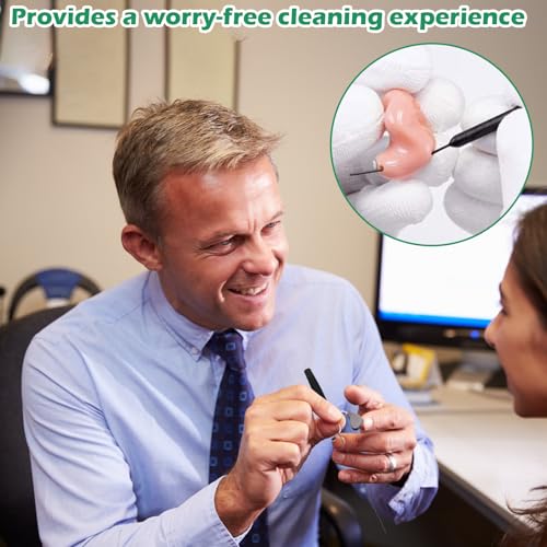 10 Piece Hearing Aid Cleaning Kit – Reusable Ear Wand, Hearing Aid Brushes, Easy to Use, Durable and Convenient for Maintenance
