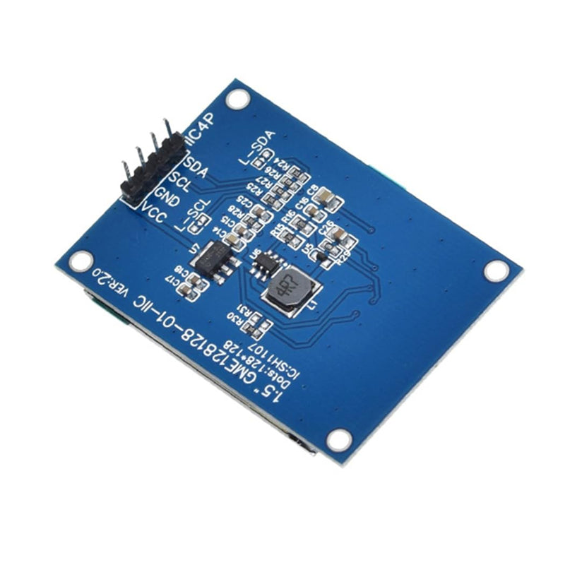 Hailege 1.5 Inch SH1107 OLED Display Module 1.5 Inch IIC I2C 4 Pin 128 x 128 OLED Screen LCD Display White