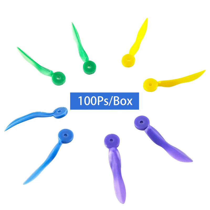 [Australia - AusPower] - Windplus Dental Wedges, 400pcs Dental Plastic Wedge Disposable Fixing Wedge with Hole, Dental Sectional Matrix Wedges, Dental Add-on Wedges, Teeth Interproximal Wedges. (Yellow M) Yellow M 