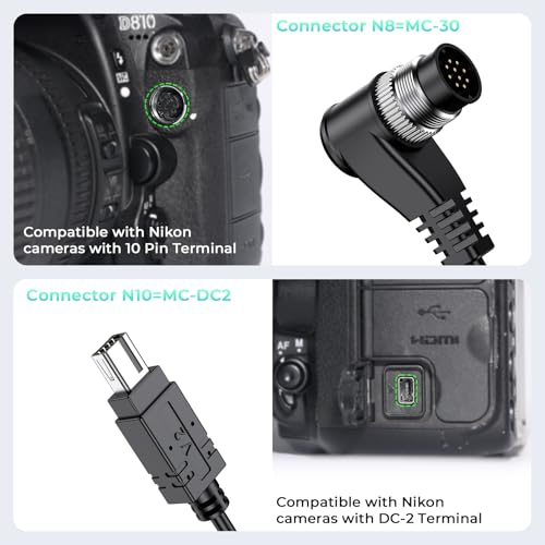 Rechargeable Wireless Camera Remote Control for Nikon Shutter Release