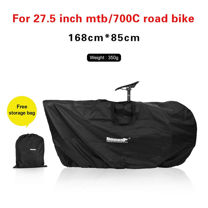 [Australia - AusPower] - Lightweight Bike Storage Bag Bike Transport Bag for 27.5inch MTB 700C Road Bike Bike Cover Black 