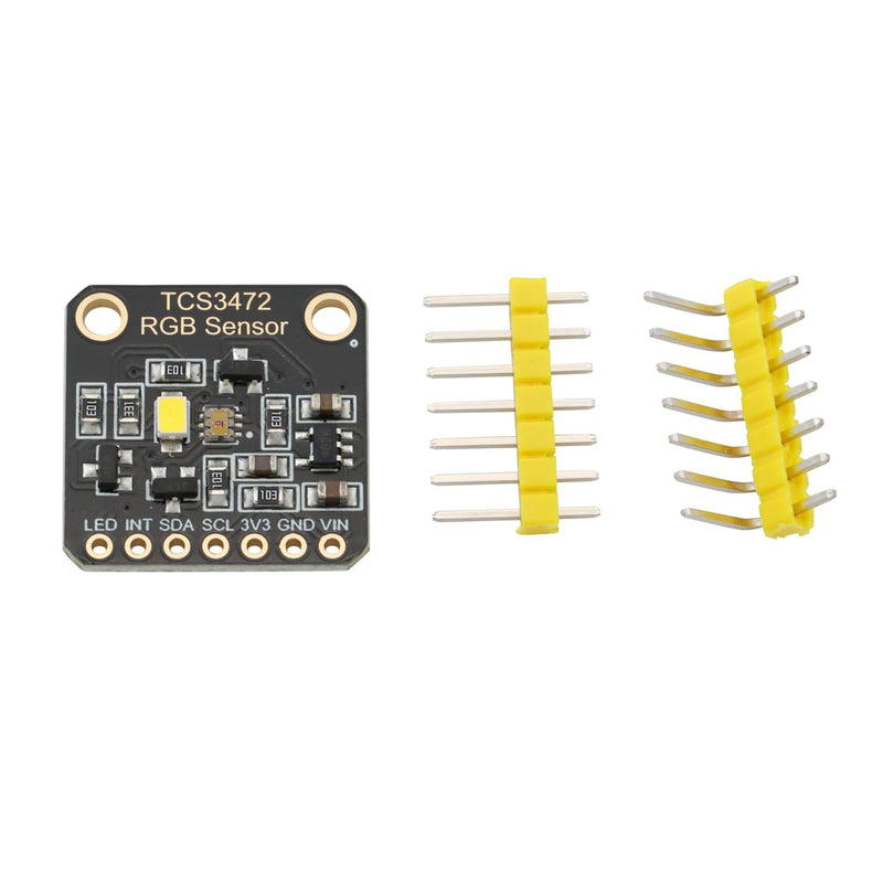 TCS34725 RGB Light Color Sensor Color Recognition Module 3.3 V/5 V with IR Filter IIC Accurate Color Measurement for Arduino (Pack of 2)