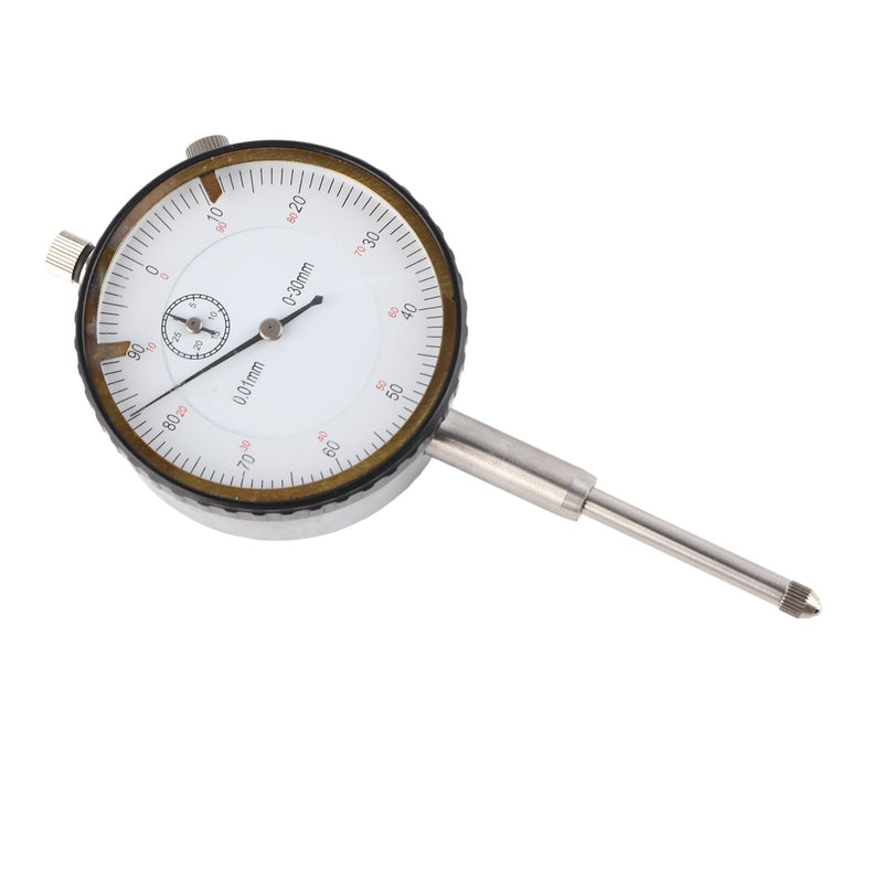 [Australia - AusPower] - Dial Indicator,0-30mm Brass Movement 7-Bearings High Speed Steel Probe Head Measurement Tool, Dial Gauge Test Indicator, Measuring Tool 