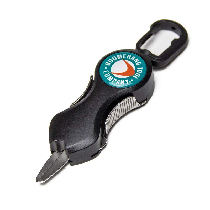 [Australia - AusPower] - Boomerang Tool Company SNIP Fishing Line Cutters with Retractable Tether and Stainless Steel Blades that Cut Braid, Mono and Fluoro Lines Clean and Smooth! Long Fly Snip 