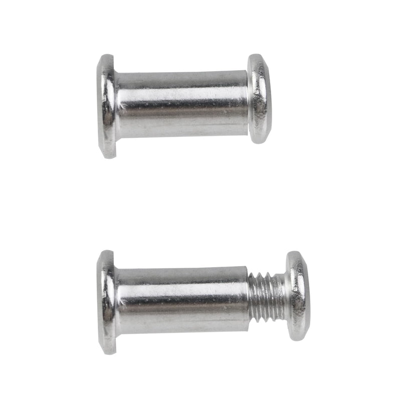 [Australia - AusPower] - 20 Sets M8×10mm Binding Post Screw Silver ?10×20mm Chicago Screws Furniture Joint Screw Rivets for Furniture, Chairs, Beds M8×10mm, ?10×20mm 