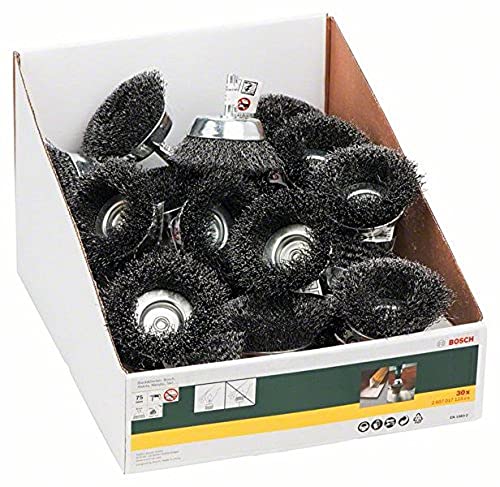 Bosch Accessories 1 x Disc Brush (Diameter 75 mm, Corrugated Wire, Accessories for Drills) (Pack of 2) Ø 75 mm (Packung mit 2)