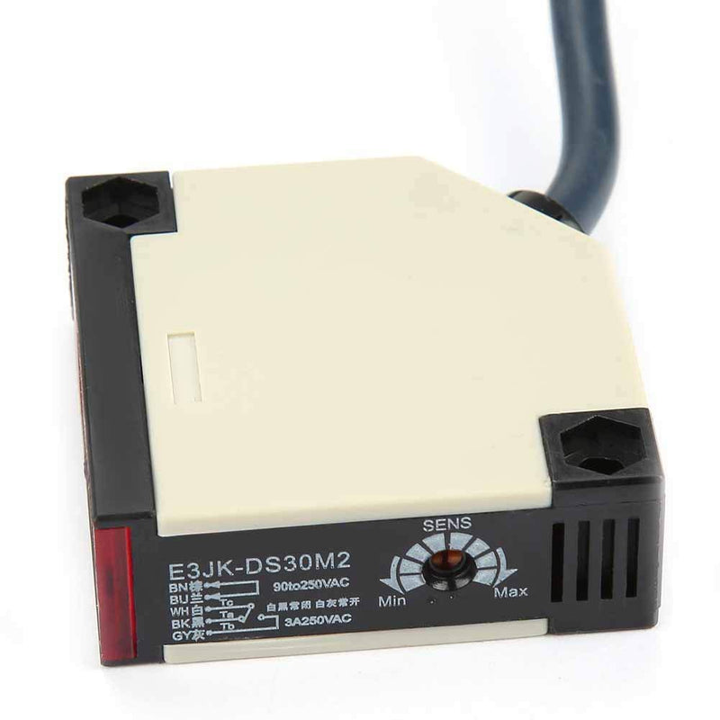 [Australia - AusPower] - Photoelectric Switch Sensor, 30cm Detection Distance Diffuse Reflection Infrared Switch Photoelectric Beam Sensor Proximity Switch (E3JK-DS30M2 Normally Closed) E3JK-DS30M2 normally closed 