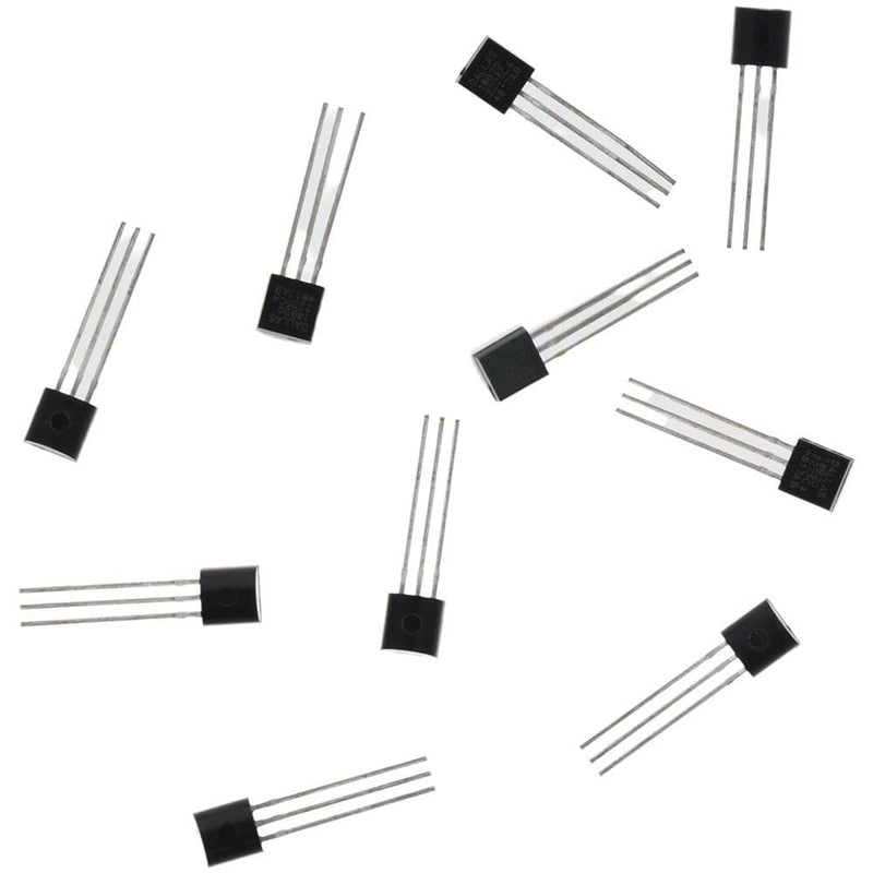 [Australia - AusPower] - DS18B20 10pcs Black Durable 18B20 TO-92 3 Pins Wire Integrated Circuit Temperature IC Sensor Industrial 