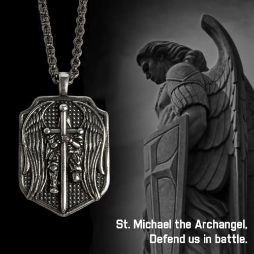 Hero Company Saint Michael the Archangel Pendant Necklace for Men