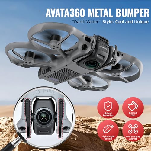 Gimbal Bumper for DJI Avata 360 Drone PTZ Protective Bar Gimbal Lens Guard Anti-Collision Gimbal Camera Protector Aluminum Alloy Avata360 Safety Bumper Accessories