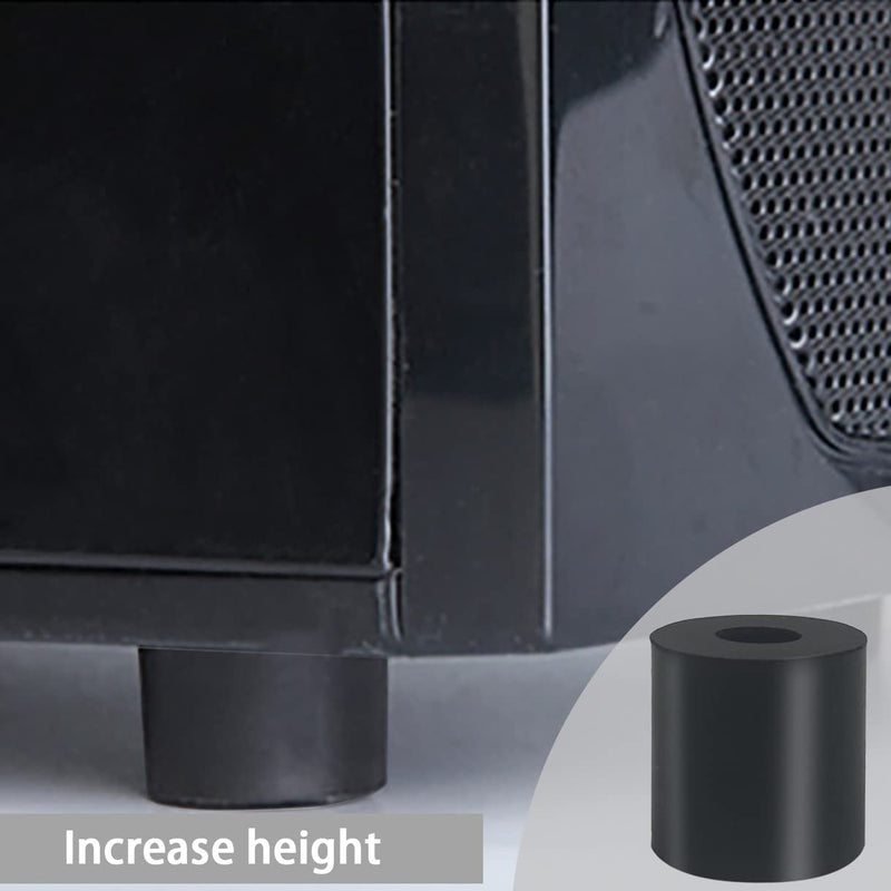 [Australia - AusPower] - 12 PCS Multi Purpose Rubber Spacer 1 Inch OD x 3/8 Inch ID x 1 Inch Thickness, Rubber Bushing Anti Vibration Spacer Thick Rubber Washers for Home and Car 1 x 3/8 x 1 Inch 