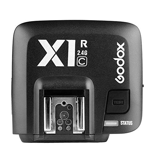 Godox X1C E-TTL Wireless High Speed Sync 1/8000s Flash Receiver Compatible for Canon Cameras with CONXTRUE USB LED (X1R-C Receiver)