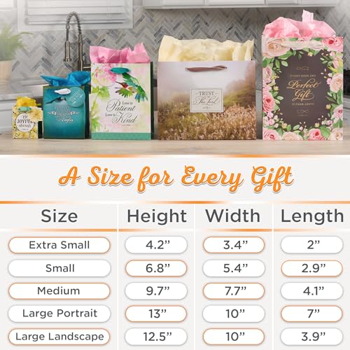 Christian Art Gifts Medium Gift Bag for Dad with Tissue Paper, Man of God Man of God/Black Medium Portrait