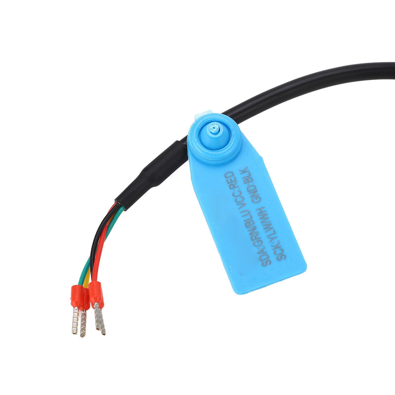 [Australia - AusPower] - Soil Temperature Humidity Sensor Probe Stainless Steel Plastic I2C Interface DC3.3V Integrated PTFE Filter Membrane Operating Condition IP67 