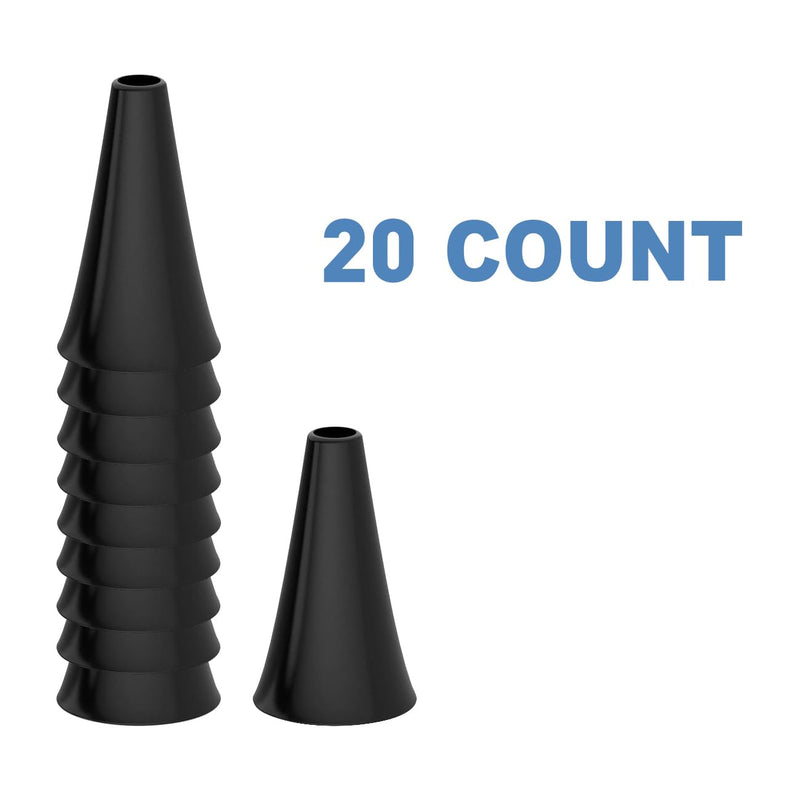 [Australia - AusPower] - Ear Specula Set for 3.9mm Digital Otoscope Ear Wax Removal Camera, Replacement Otoscope Tips, Ear Speculum, Bag of 20 Pices 