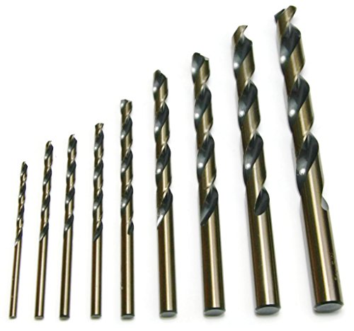 Norseman USA Made Magnum Super Premium Jobber High Speed Steel Twist Drill Bits Type 190-AG - 1/4" - PACK OF 5