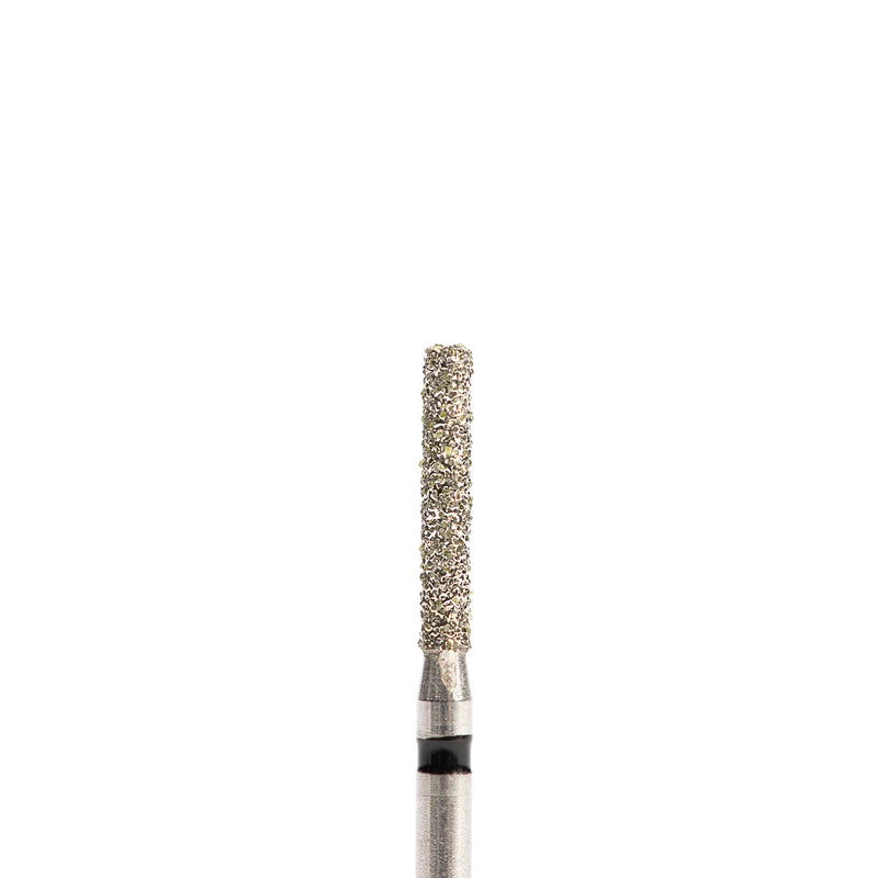 [Australia - AusPower] - 10 Pack of Diamond Burs 837-014 FG Super Coarse - Flat End Cylinder - Friction Grip Crown and Onlay Bur (10 Burs Per Pack) 