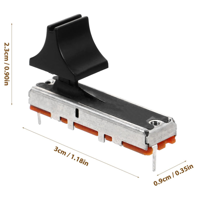[Australia - AusPower] - Abaodam Replacement Potentiometer Push Button 4 Pieces 10K Stereo Volume Potentiometer For Audio 