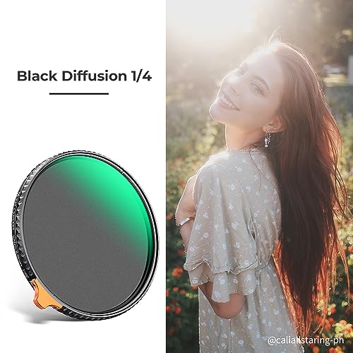 K&F CONCEPT 55mm Black Diffusion 1/4 Effect & Variable ND2-32 Filter in-1