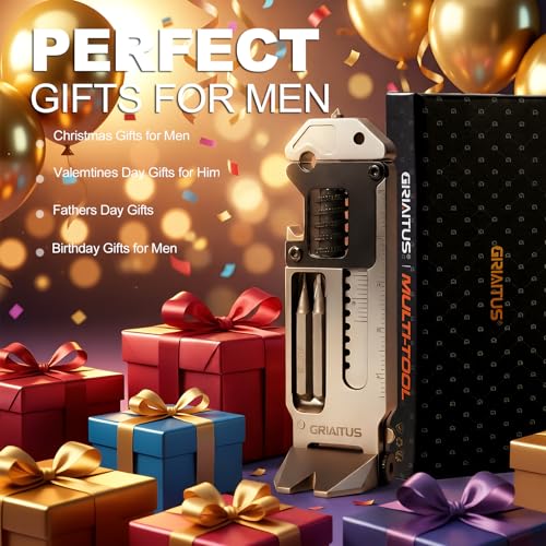 GIRIAITUS 7-in-1 EDC gear pry bar multitool with bottle opener and screwdriver functions