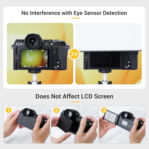 JJC Eyecup Eyepiece Viewfinder for Fuji X-S20 X-S10 X-T200 XS20 XS10 XT200 Fuji X-S20,X-S10,X-T200 Eyecup Black