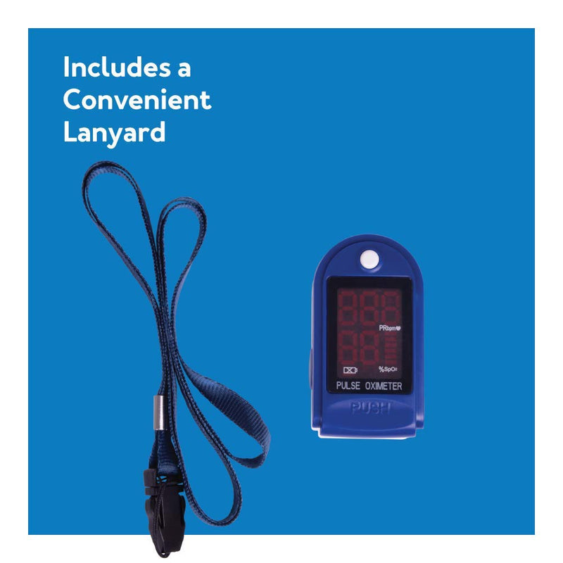 [Australia - AusPower] - Roscoe Medical Finger Pulse Oximeter Oxygen Saturation Monitor - Pulse Ox Fingertip o2 Monitor for Pediatric and Adult - Sports and Aviation Use Only 