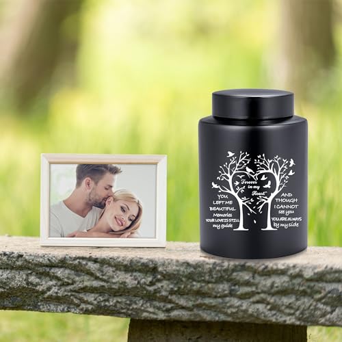 Gredstar Tree of Life Cremation Urn for Human Ashes, Heart Tree Design 140lbs Black-Heart Shaped Tree