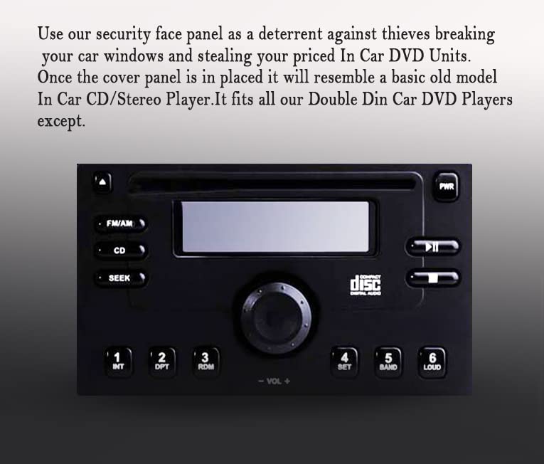 [Australia - AusPower] - 7 INCH Security Face Panel for Double Din CAR DVD Player Anti-Theft Panel 