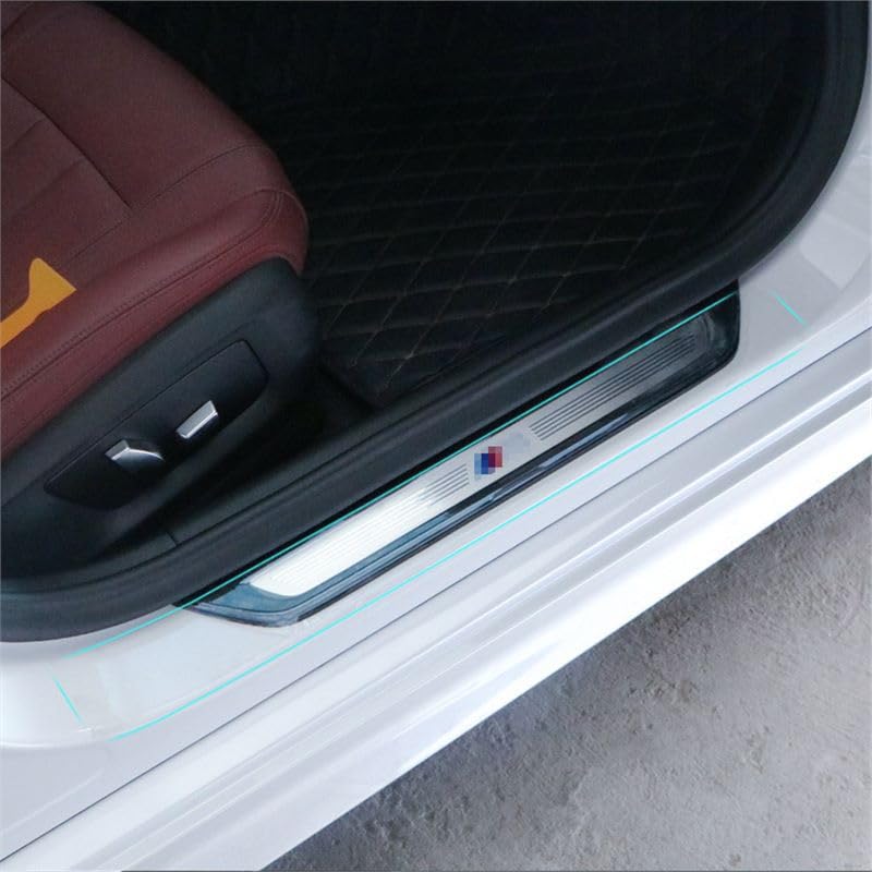 10M Car Door Edge Guards,5D Carbon Fiber Anti-Collision Waterproof Protector Tape,Scratch Cover Strip for Door Sill,and Automotive Exterior Accessories,Universal Fit for Most Cars (transparent, 5cm) transparent
