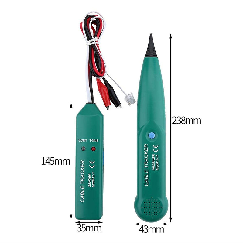 [Australia - AusPower] - MS6812 Telephone Phone Wire Network Cable Tester Line Cable for Installing Debugging Maintaining Telephone Line (Battery Not Included) 