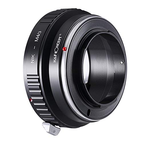 K&F Concept MFT Lens Mount Adapter Compatible with Nikon AI Lens to Micro 4/3 Micro Four Thirds Mount Adapter for GF1 GF2 GF3 G2 G3