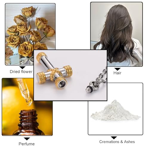 Cross Cremation Urn Necklace for Ashes Pendant for Men Silver