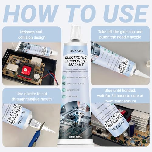 ROFPM 100ml conformal coating silicone adhesive for electronics circuit boards