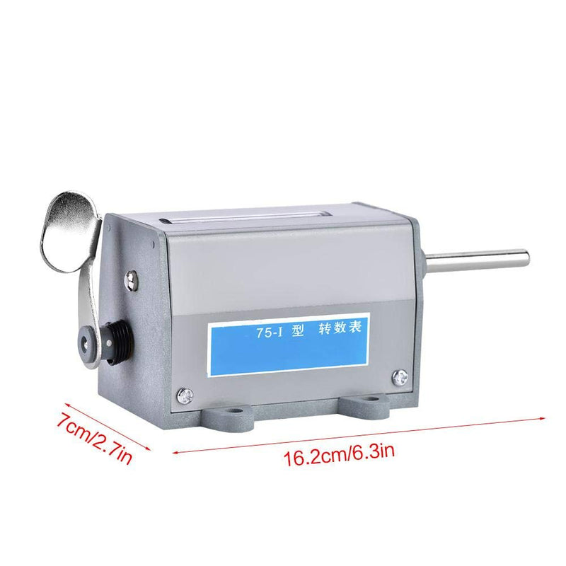 [Australia - AusPower] - Mechanical Counter, Rotary Revolution Counter, 75-I 5 Digits Display Mechanical Resettable Rotary Revolution Counter with Count Range 0-99999 