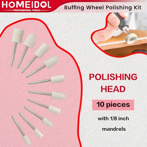 72Pcs Polishing Kit for Dremel Buffing Wheels with Polishing Compound Style 2