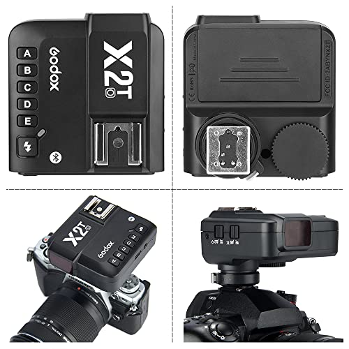 Godox X2T-O TTL Flash Trigger 1/8000s HSS TTL Manual Function for Olympus Panasonic Cameras with Clean Cloth (X2T-O)