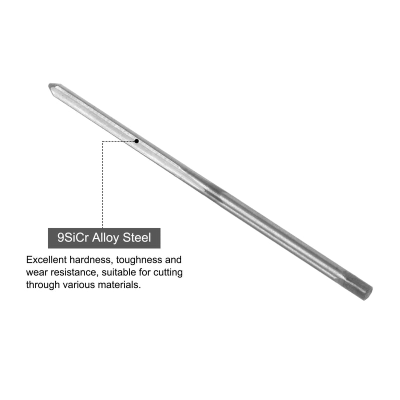 [Australia - AusPower] - QUARKZMAN Hand Reamer 2 mm H7 Metric Reamer Drill for Metal Wood Hole Reaming, Straight Grooves 9SiCr Alloy Steel Cutting Tool 
