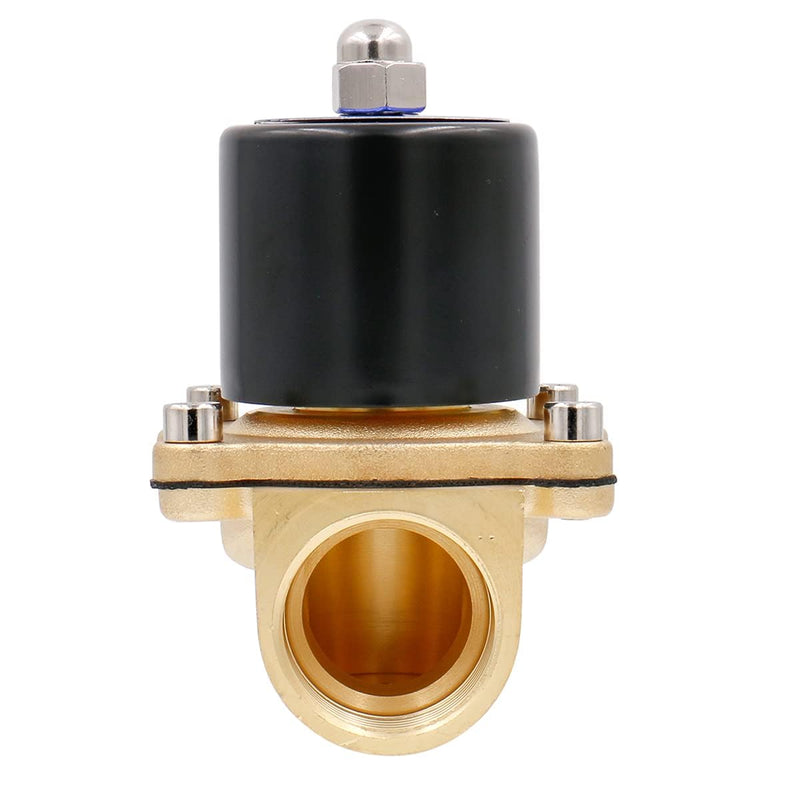 [Australia - AusPower] - Baomain 1 inch DC 12V Brass Electric Solenoid Valve Water Air NC Valve 2W-250-25 