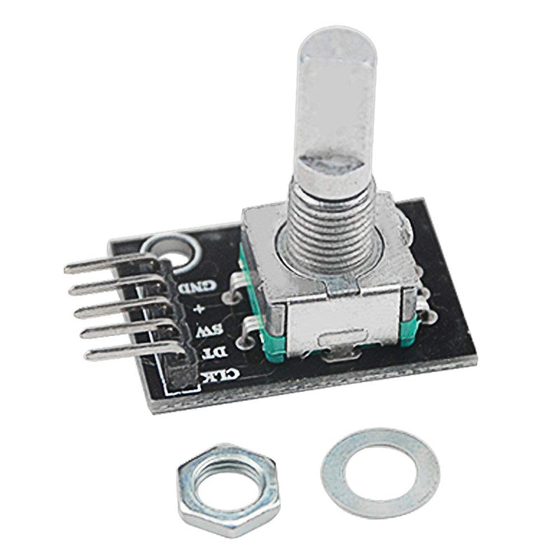 [Australia - AusPower] - WMYCONGCONG 5 PCS KY-040 Rotary Encoder Module Brick Sensor Board with 120 PCS Multicolored Breadboard Jumper Wires Ribbon Cables Kit 