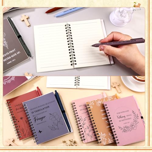 20pcs Christian Ballpoint Pen and Notebook Bulk Christian Gifts Retro Colour